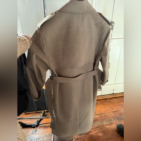 NWT Frankie Shop Woven Trench - Picture 8 of 8